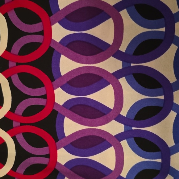 LIZ CLAIBORNE WOMENS BLACK  WHITE SYMMETRICAL SMALL CAP SLEEVES DRESSSIZE LARGE - Picture 12 of 13